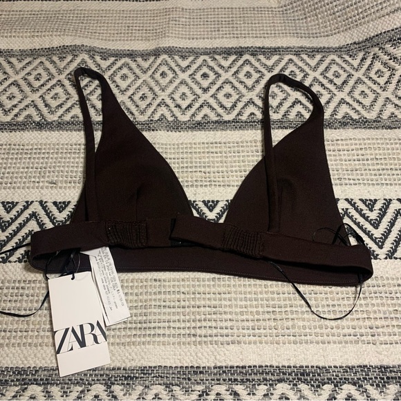 ZARA NWT Brown bra top Large - Picture 10 of 16